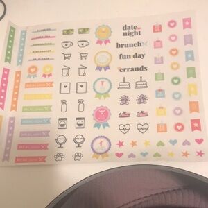 Pastel Home & Planner Sticker Sheet - Multicolor